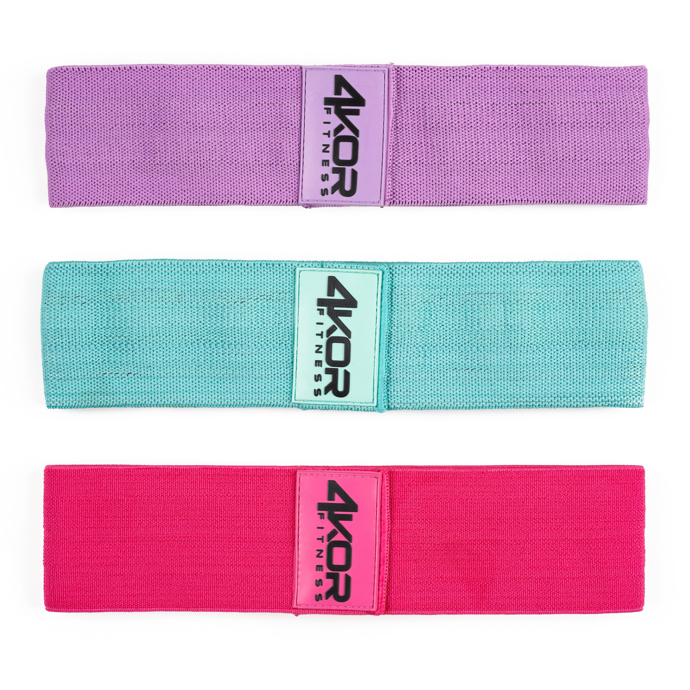 3PK Fabric Resistance Bands Non-Slip Thick&Wide Booty Hip Workout